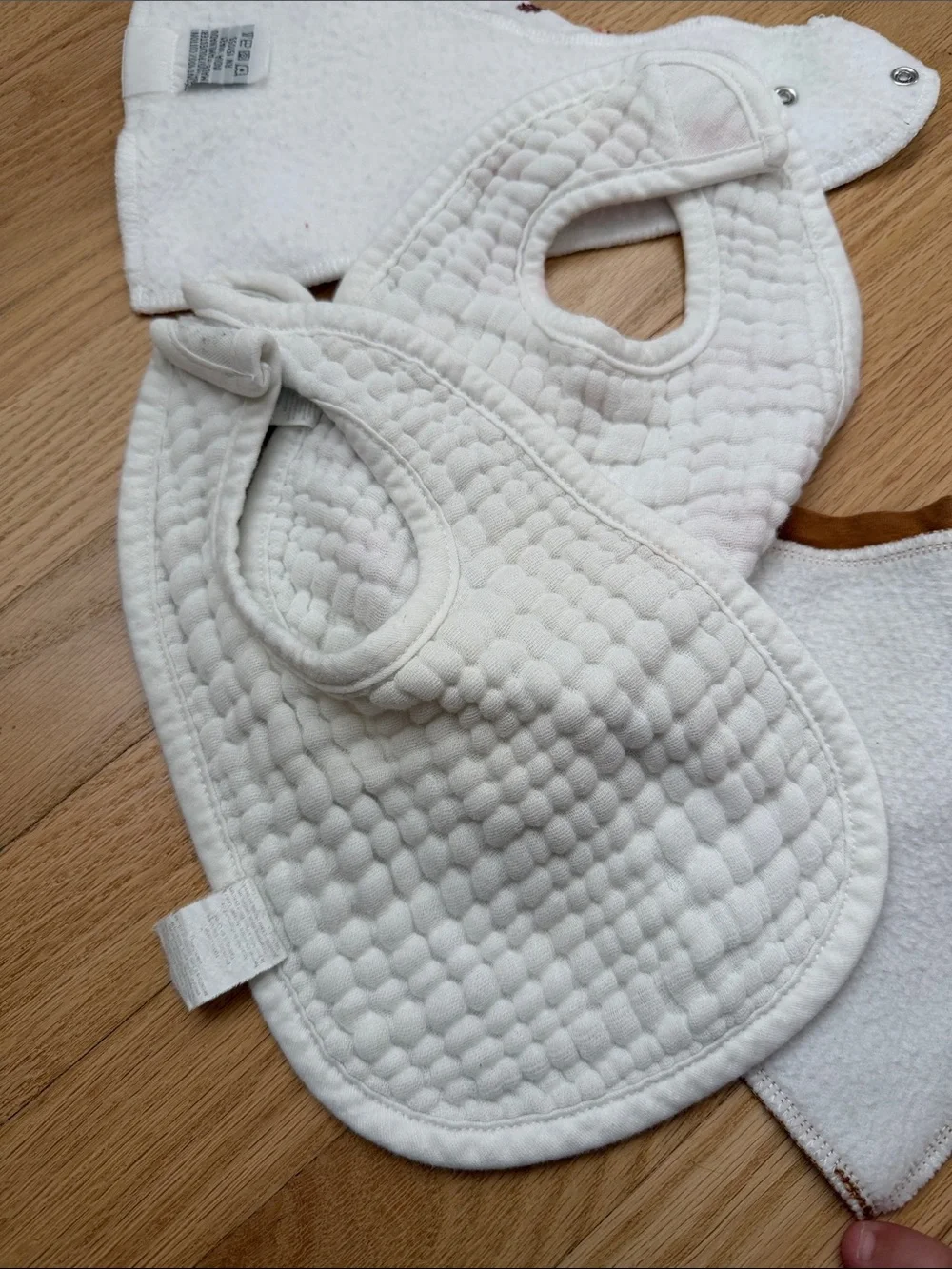Bundle of copper pearl bandana bibs